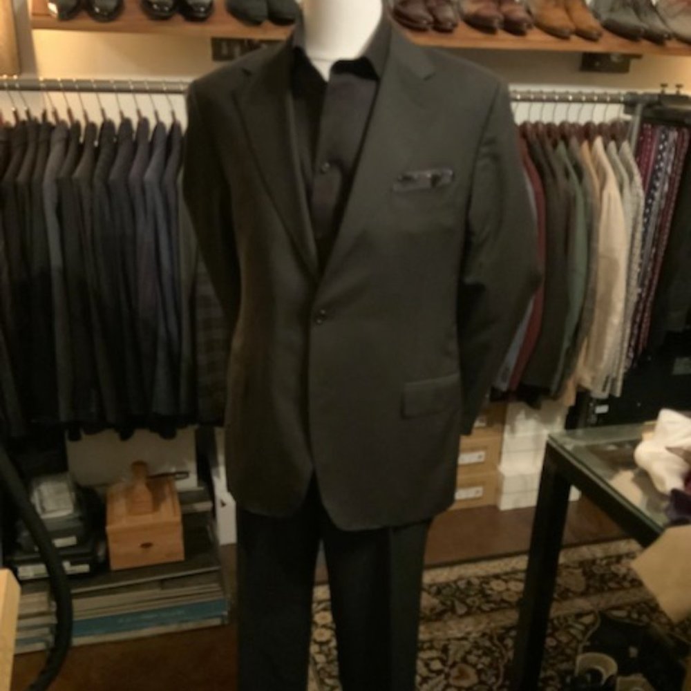 Canali 2 Piece Black Suit